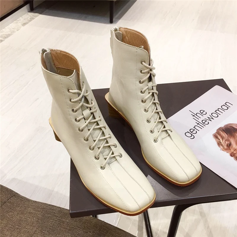 2019 зимние роскошные женские ботильоны бежевого и телесного цвета дизайнерские