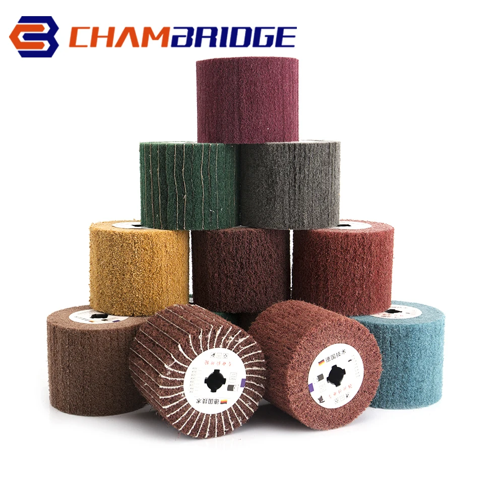 

1 шт., абразивная кисточка, 120x100 мм, 60/80/120/180/240/320/400/600 Грит,кисэру кислые ленточки,нетканая нейлоновая щетка,круг абразивный 600,кислые ленточки,...