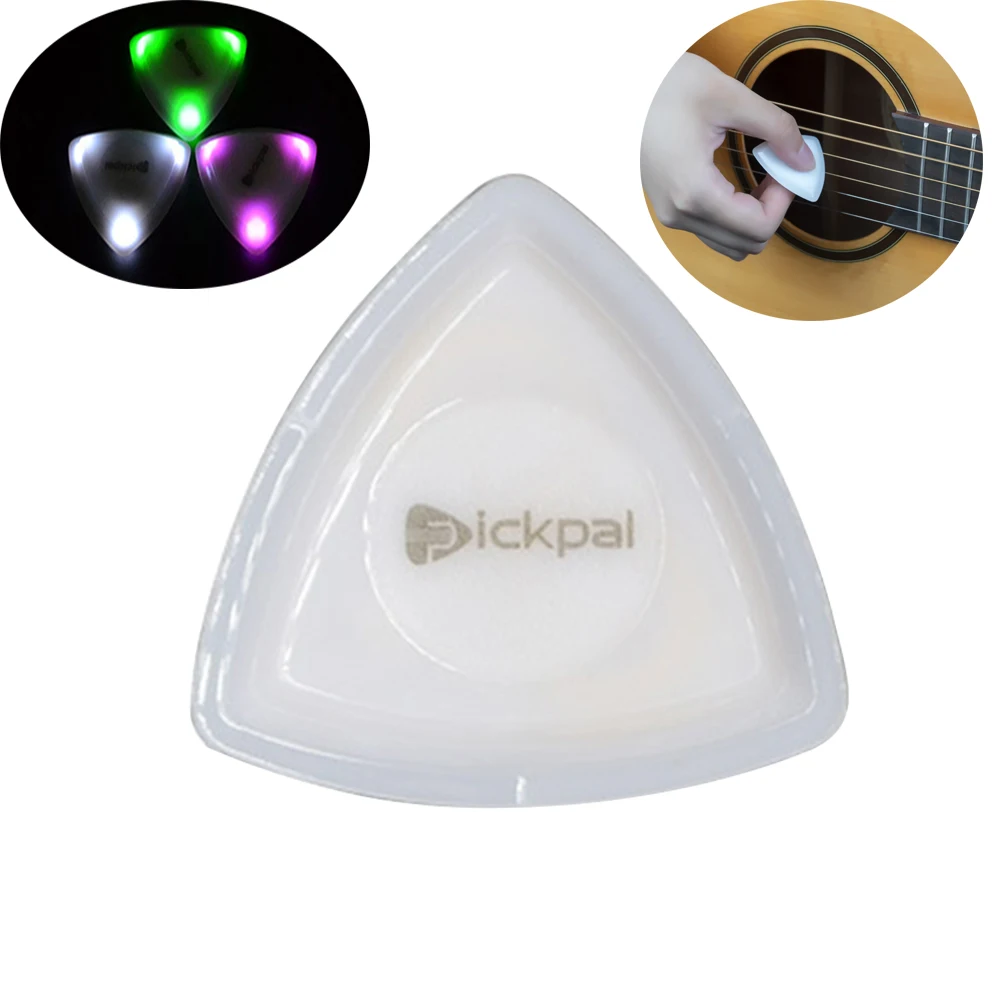 

Guitar Picks Medium Picks Plastic With High-sensitivity LEDLight For Bass Electric Guitar Acoustic Guitarists Stage Effects Part