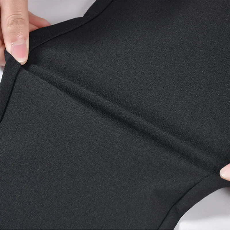 Simple Style black pants High Waist Casual Flare Pants Female Anti-Wrinkle Straight Office Lady Trousers Women For Business 5XL