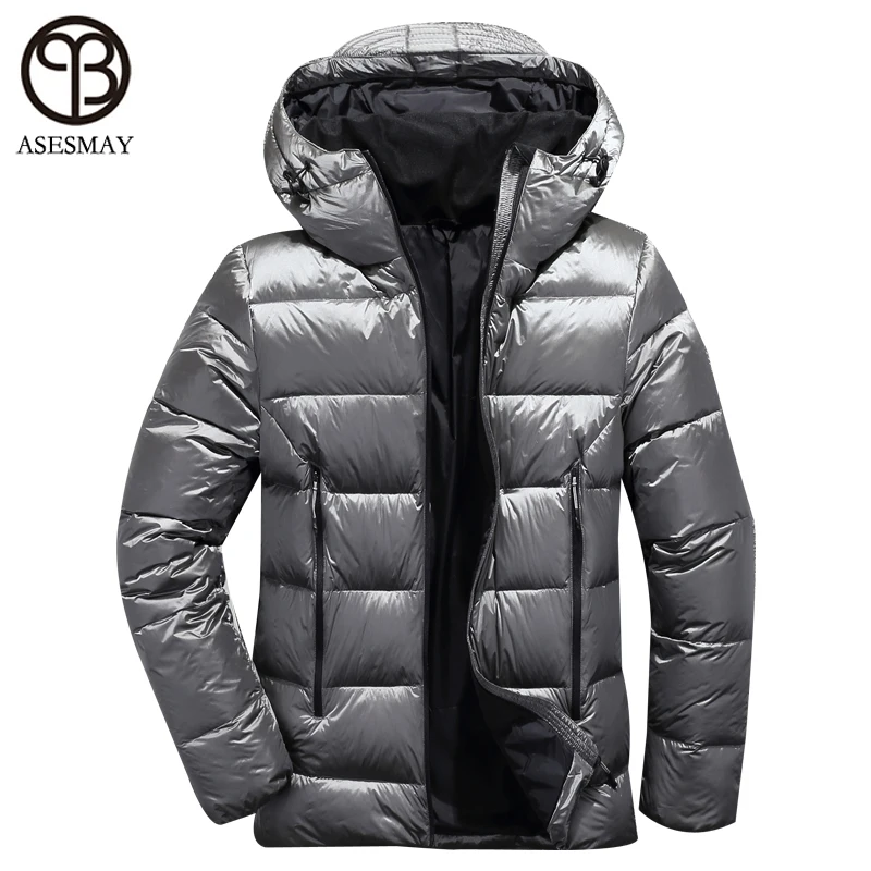 Мужская зимняя куртка Asesmay 2022 с белым гусиным пухом светильник Кая и теплая парка