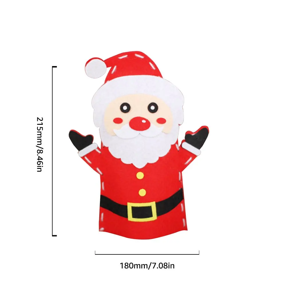 

Hand Puppet Non-Woven Fabric DIY Children Arts Crafts Toys Cloth Handmade Cartoon Animal Finger Storytelling doll Handicrafts