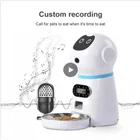 Штекер автоматические кормушки для домашних животных с Запись голоса Нержавеющаясталь собака Еда чаша Авто кошки ЖК-дисплей Экран таймер Еда комплектующие для диспенсера