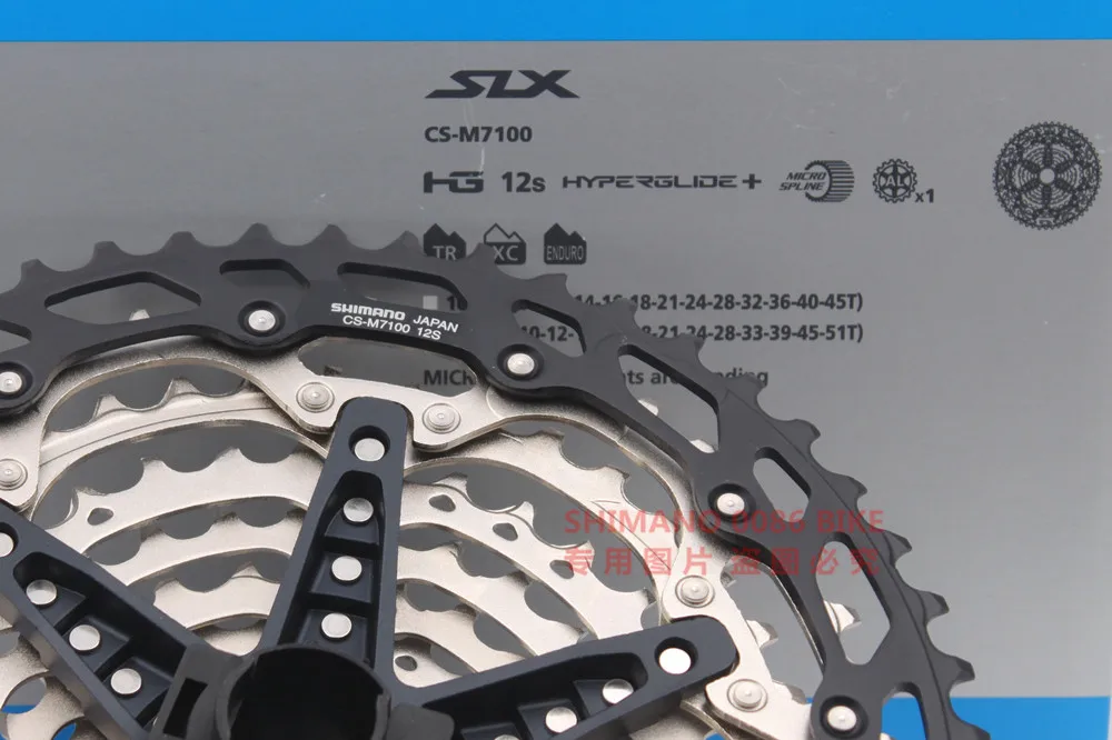 Shimano горный велосипед SLX M7100 микро сплайн 12S CS-M7100 12 блок звездочек скорости