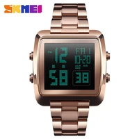 skmei relogio feminino digital watches women men%e2%80%98s sport electronic luxury fashion stainless steel watches countdown led watch
