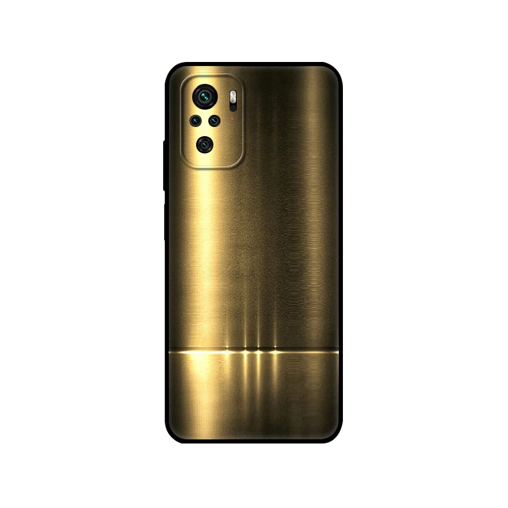 Черный чехол из ТПУ для Xiaomi Redmi 9T Note 10 Pro с темной матовой металлической