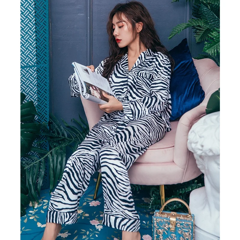 Женская пижама из натурального шелка Smmoloa с длинными рукавами на осень и зиму |