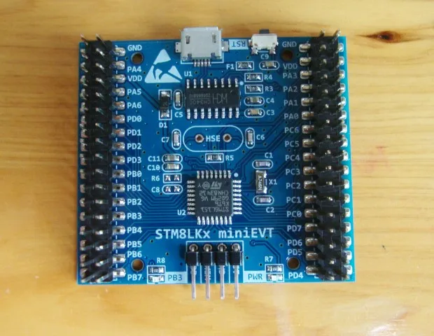 Плата разработки STM8L плата STM8L151K4 STM8L151K6 с последовательным портом|Детали и