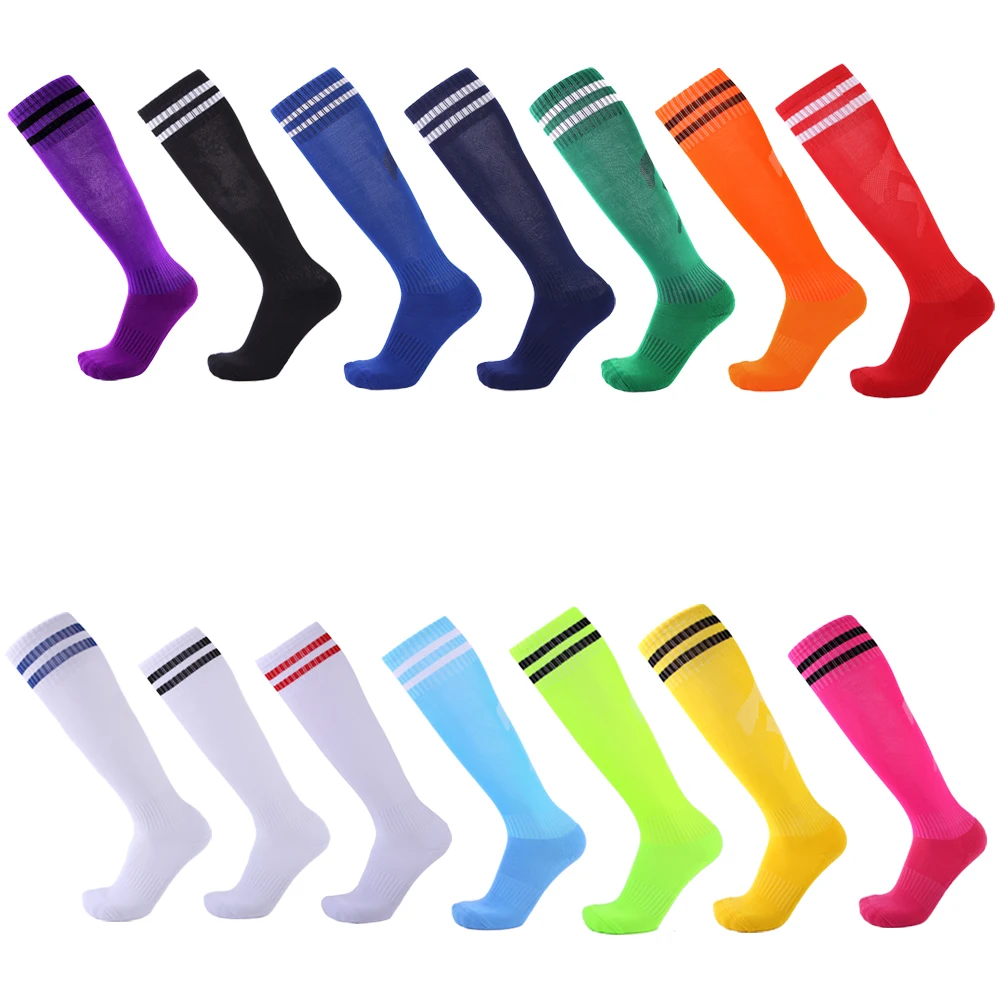 

Adult Kids Sports Socks Running Football Woman Men Soccer Socks Breathable Thickened Anti-Slip Knee High Baseball Hockey Socks