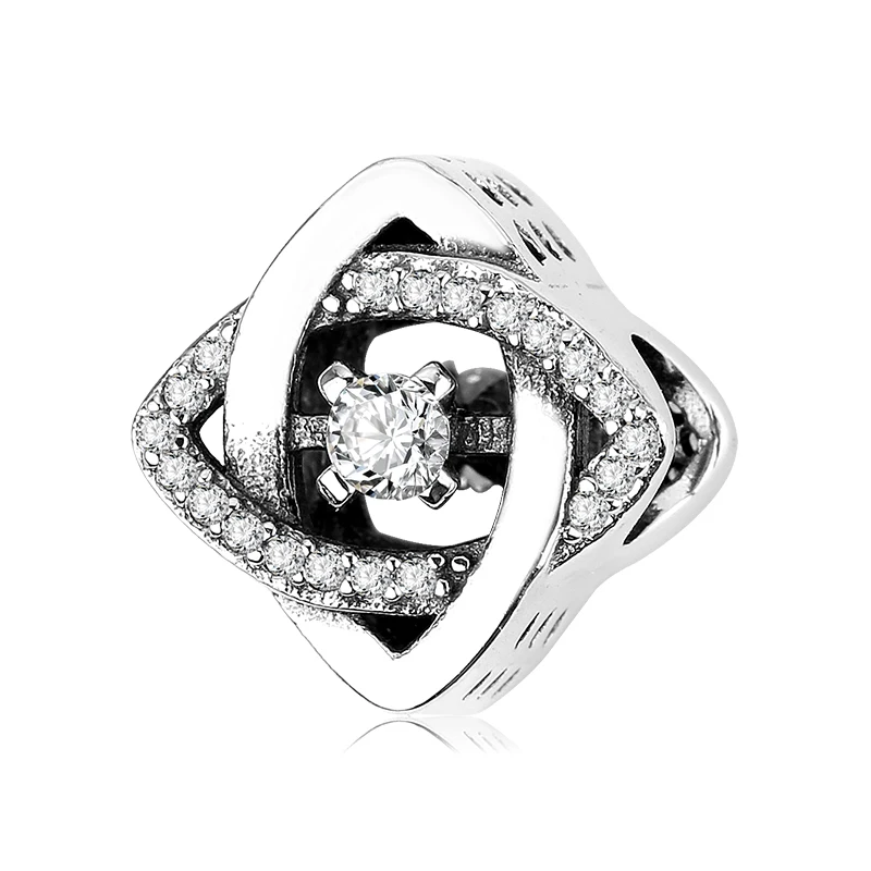 Декоративной 925 пробы серебро цветущие цветы орхидеи бусины для изготовления