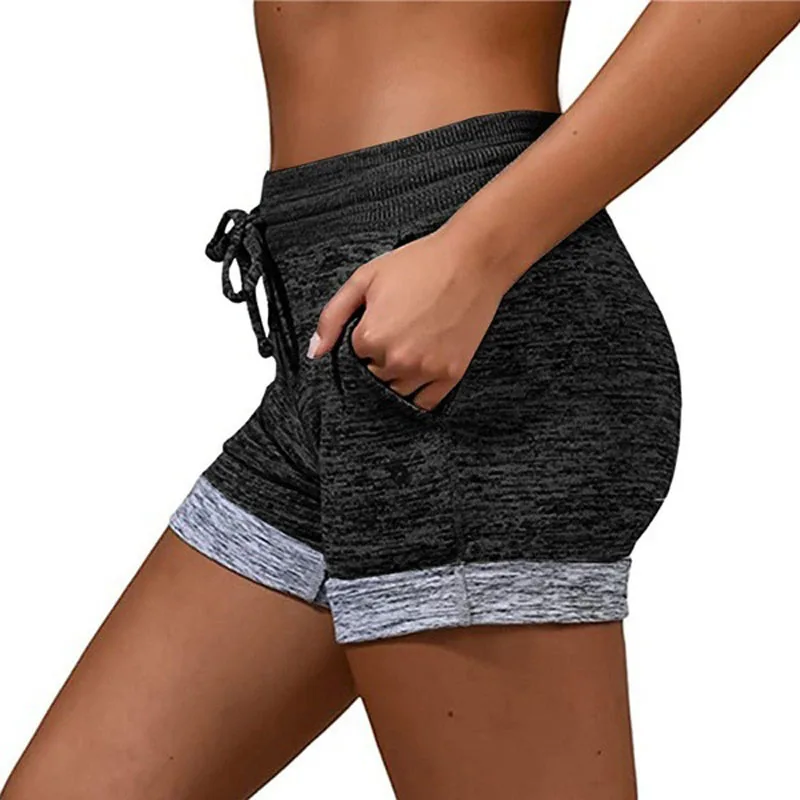

Summer New Women Sports Hot Shorts Casual Lady Cotton Sexy Home Short Elastic Women's Fitness Solid Color Shorts Sportwear