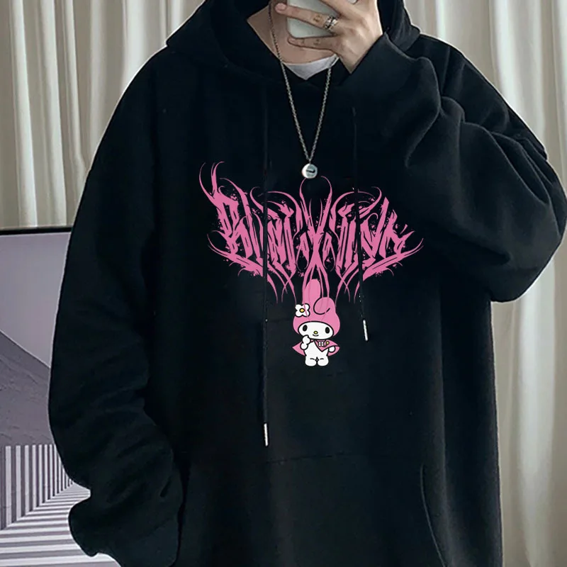 

Kawaii Cartoon Graphic Print Women's Hoodie Fashion Korean Sweatshirt Harajuku Style Cartoon Print Kawaii New Spring/Autumn Tops