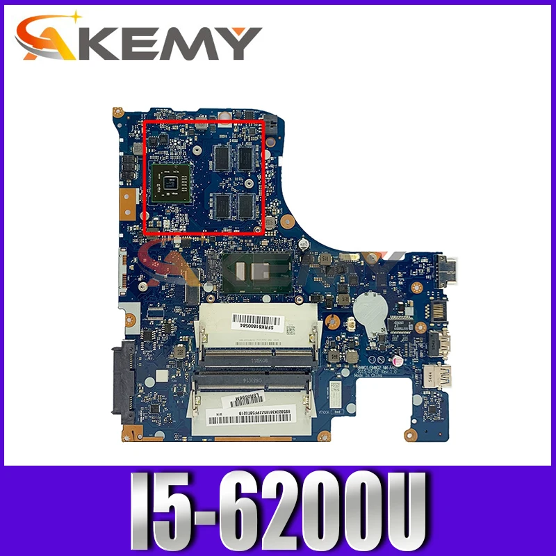 

Материнская плата для ноутбука LENOVO Ideapad 300-15ISK I5-6200U материнская плата NM-A481 5B20K38212 SR2EY 216-0867030 DDR3
