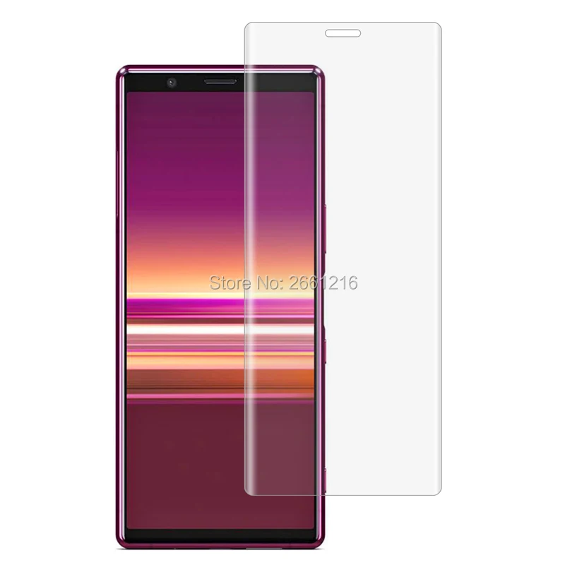 Изогнутое закаленное стекло 9H для Sony Xperia 5 6 1 &quotс полным 3D покрытием защитная