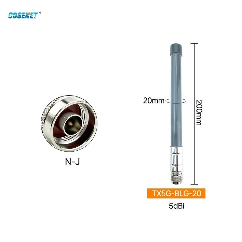 5G Outdoor Antenna Wifi N Male SMA High Gain 5dbi Omni Antena Signal Amplifier Gateway Router Repeater Base Station TX5G-BLG-20