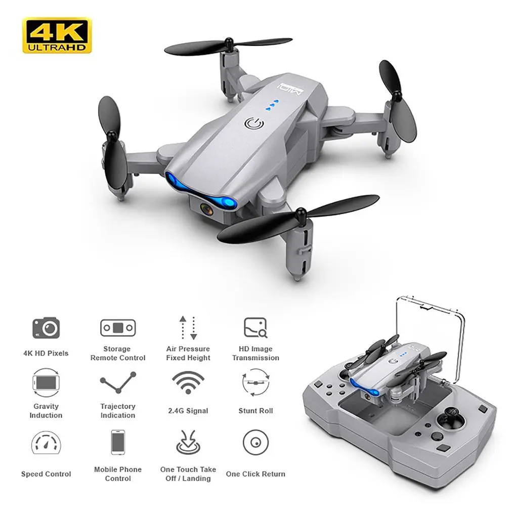 

Мини-Квадрокоптер KY906 складной, 4K HD, Wi-Fi, FPV