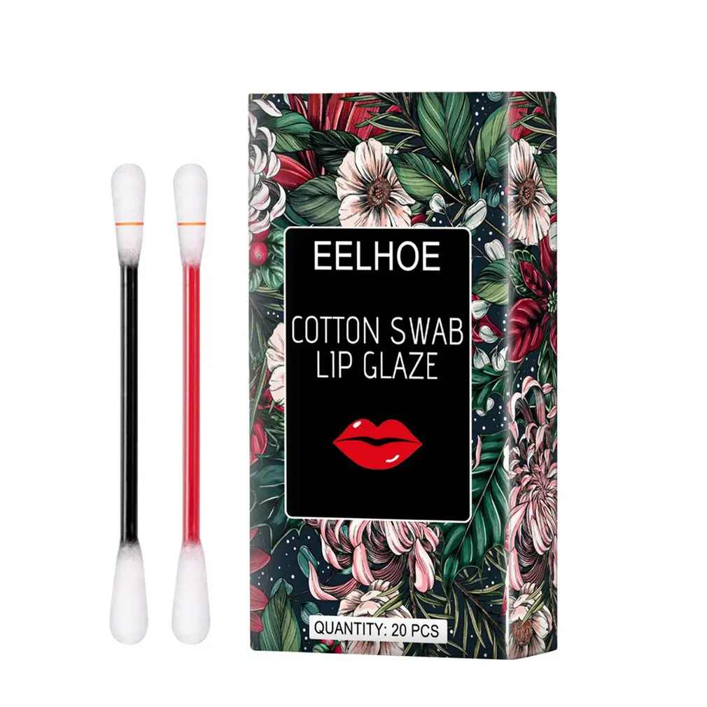 

Cotton Swabs Lipstick Cotton Swabs Gloss Lip Cosmetics Long-lasting Moisturizing Lipstick Gloss Lip Dye For Beautifying Lip