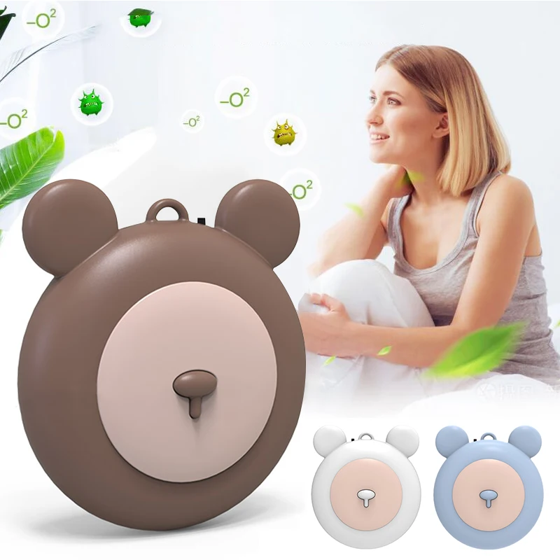

Mini Portable Air Purifier Wearable Air Purifier Necklace USB Air Cleaner Personal Negative Ion Generator Personal Air Freshener