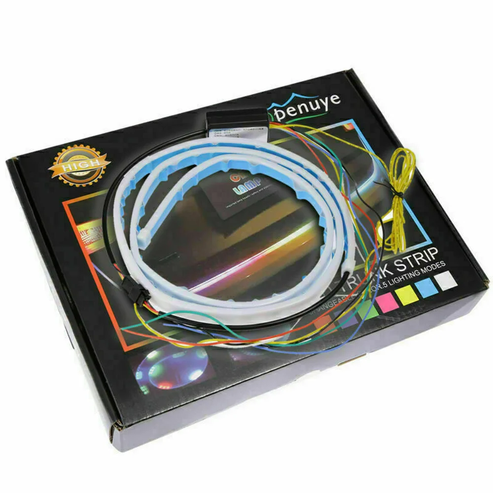 Светодиодная лента 1 2 м светильник воротный сигнал для багажника тип потока ДХО