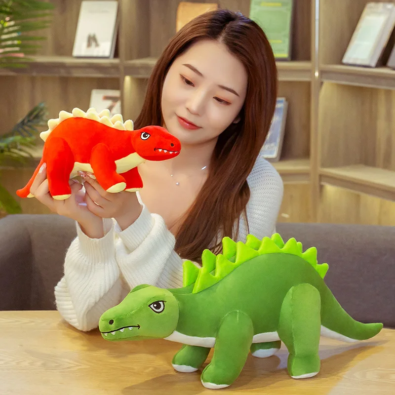 30-80см Прекрасная Плюшевая Кукла Динозавр Мультфильм Мягкая Игрушка Стегозавр Для Детей Мальчиков Подарок На День Рождения Домашний Декор