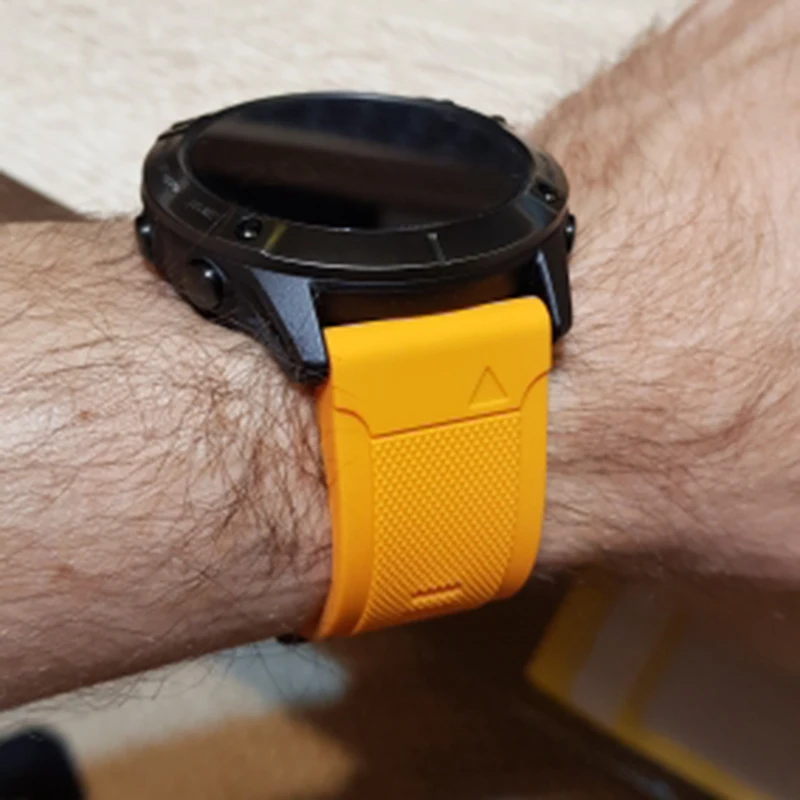 Легкий ремешок для часов 26 мм garmin Fenix 5Xplus 6X 3 3HR силиконовый 5 6pro 935 Quick Release wirstband 20 5S
