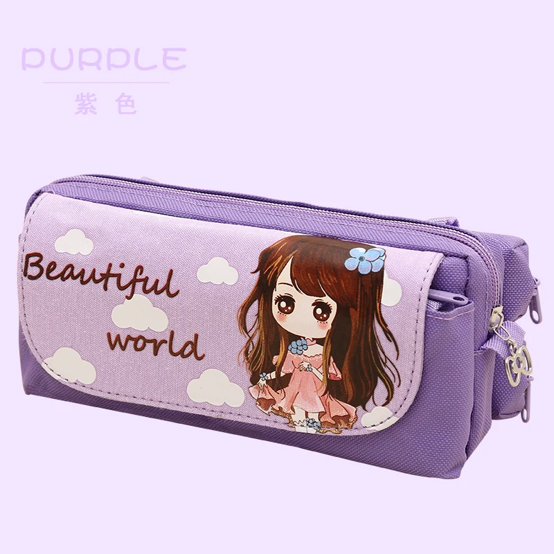 Большой корейский чехол для карандашей и ручек женская школьная Канцелярия