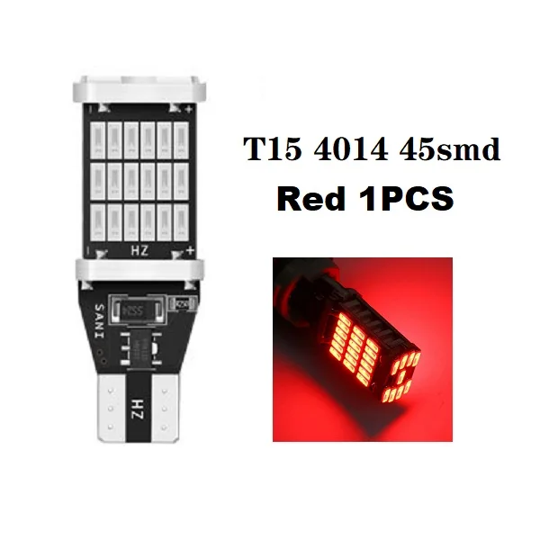 

1 шт., Сверхъяркие лампы T15 W16W 921 912 T16 T10 902, 45 шт.