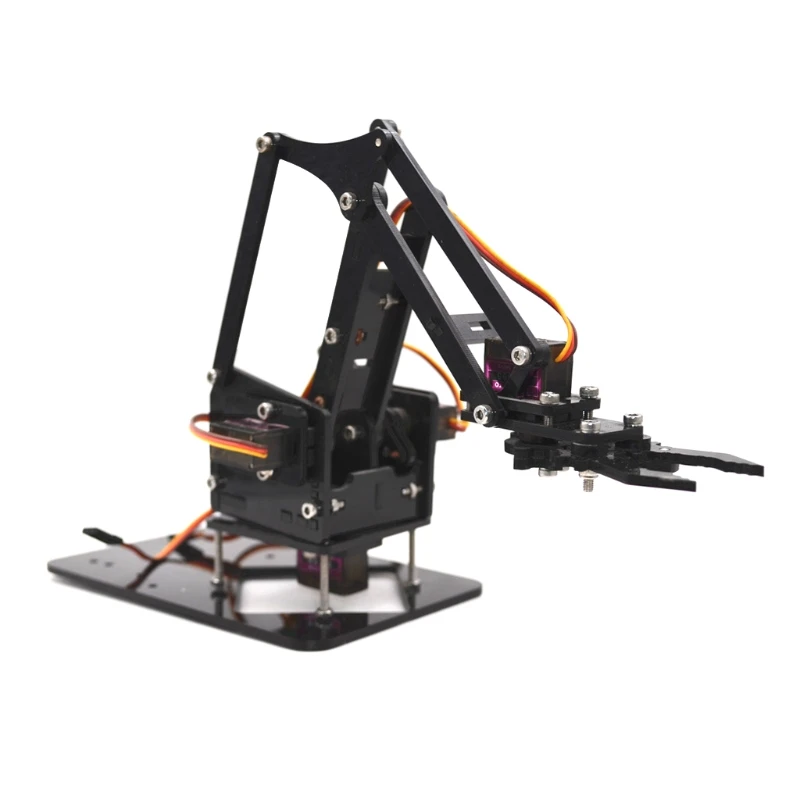 Robot Claw Kit Acrylic for Arduino Study Set Motorized Hand Kids Science Middle School/College Students |