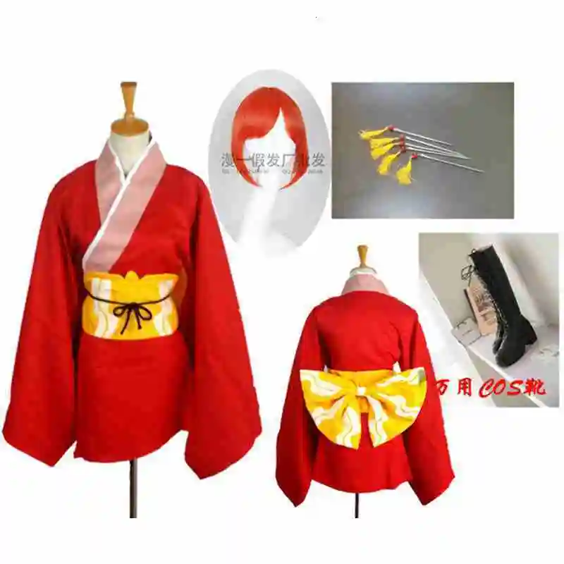 Аминовая гинтама коука кагура костюм для косплея взрослый размер свадебное