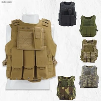 tactical plate carrier vest military army combat gear molle amphibious vest outdoor men airsoft paintball hunting vest 7 colors