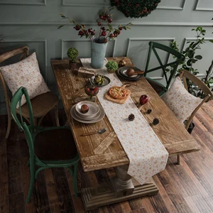 DIMI Pillowcase  for Home Christmas Decoration Bronzing Green Tablecloth Flag Shoes Cover Cloth Runner Table Cloth