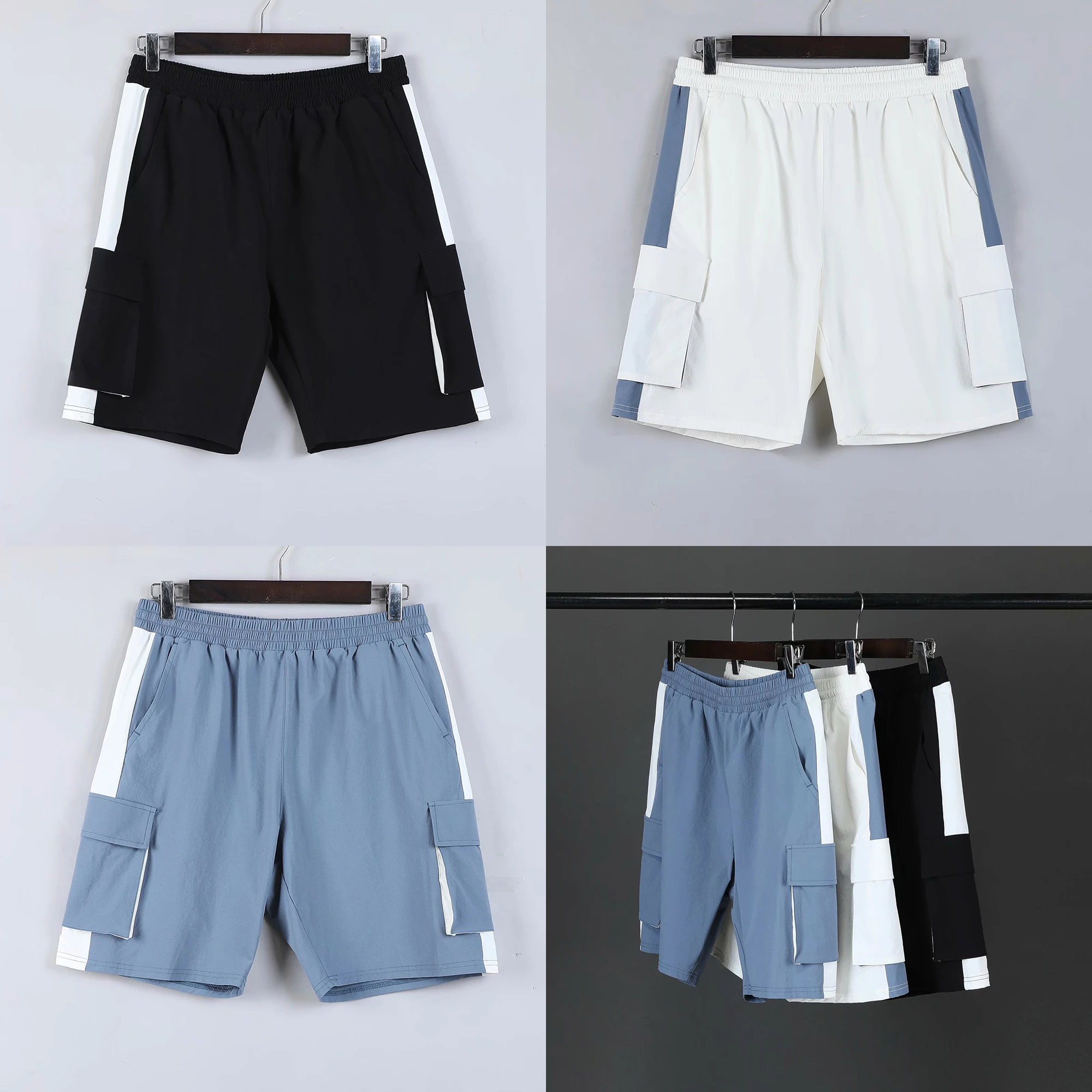 

New men's running shorts summer outdoor basketball shorts breathable loose training fitness jogging pants bicycle sports pants