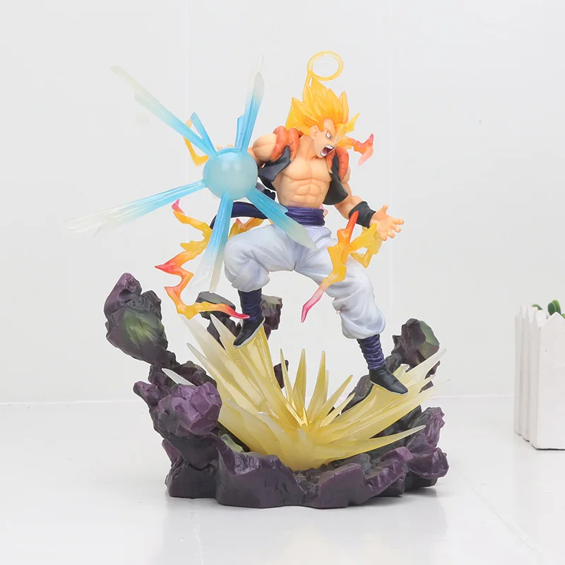 Аниме Dragon Ball Z Супер Saiyan Broly сжигание жуки Broli Гоку Vegetto gogeta pvc фигурку модель игрушка - Цвет: gogeta no box