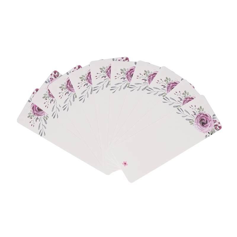 

40pcs/lot DIY Creative Retro Flower Bookmark Book Mark Message Cards Bookmarks