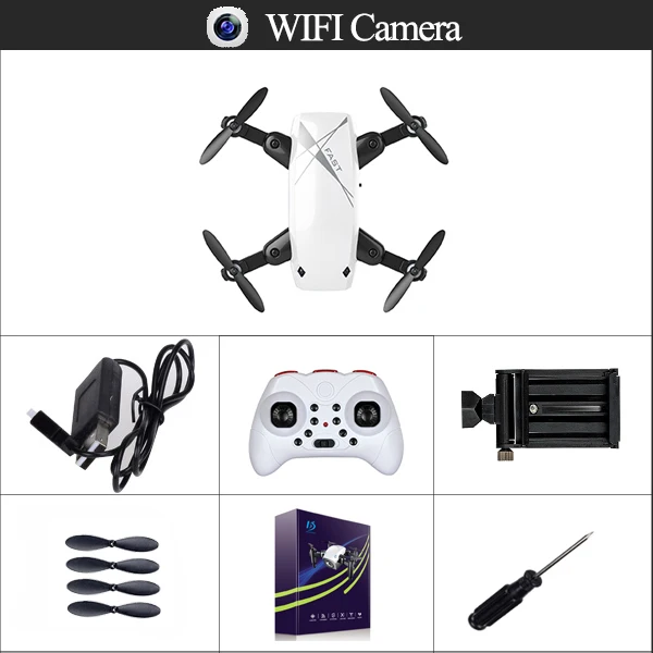 S9W-0.3MP-1B S9M WiFi FPV складной мини Радиоуправляемый Дрон высота 2,4G 720P камера Дрон селфи Квадрокоптер управление с приложением Вертолет подарок S9HW S9 - Цвет: S9W-0.3MP-1B