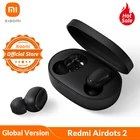 Наушники-вкладыши Xiaomi Redmi AirDots 2 глобальная версия, Bluetooth 5,0, беспроводные, с микрофоном, с басами и управлением искусственным интеллектом