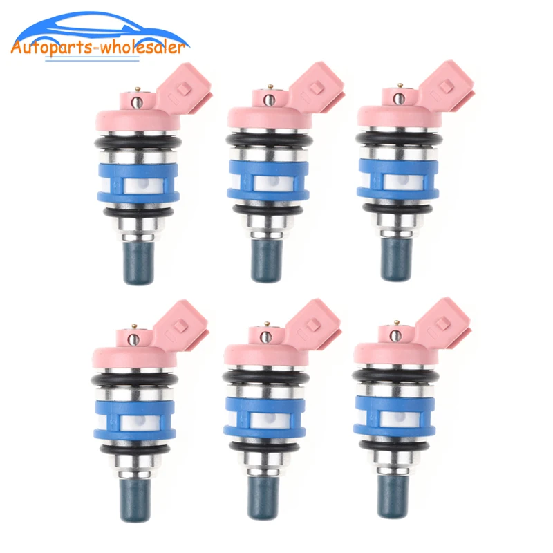 

6 PCS 16600-85E06 1660085E06 For Nissan Maxima II (J30) 3.0 i Saloon 1988-1994 Fuel Injector 16600-21V02/1660085E01/1660085E05
