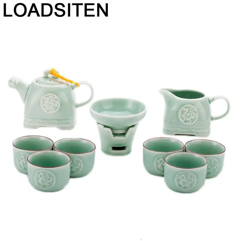 

With Infuser Kung Fu Garden Chinese China Afternoon Mutfak Dekoration Home Decoration Accessories Teaware Pot Teapot Tea Set