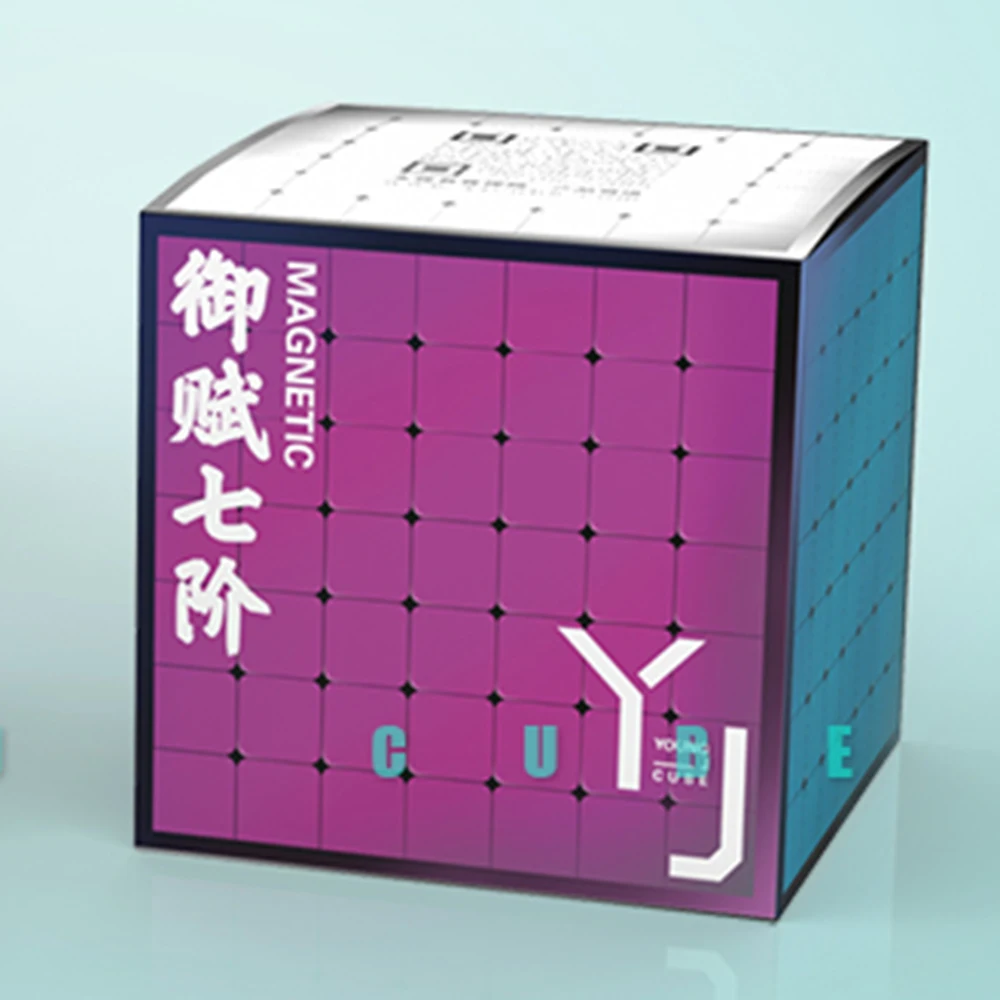 Yongjun Yufu V2M 7x7x7 Волшебная Магнитная Cubo Stickerless профессиональные магниты головоломка скорость Cubo Migico YJ 7х7 обучающая игрушка подарок