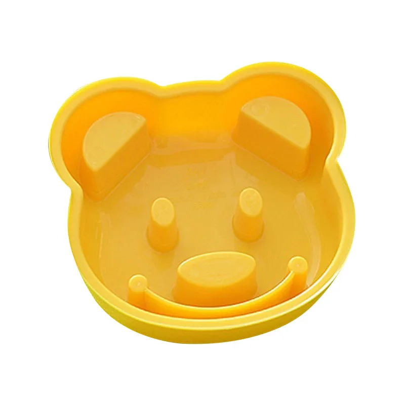 

DIY Yellow Cute Bear Design Sandwich Toast Bread Biscuits Embossed Device Cake Making Cutter Mold Baking Kitchen Accessories