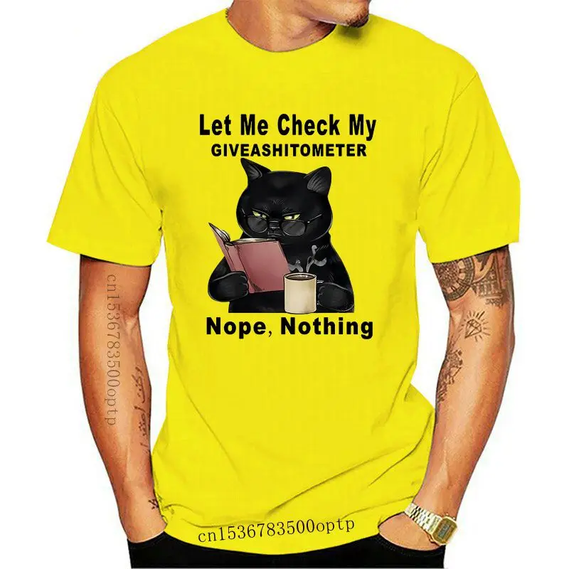 

Футболка мужская с надписью «Let Me Check My Giveashitometer Nope Nothing», 100% хлопок