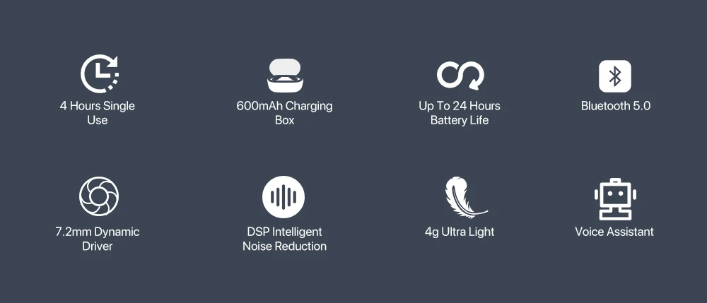 UMIDIGI Upods TWS, беспроводные Bluetooth наушники V5.0, гарнитура с микрофоном, спортивное снижение уровня шума с зарядным устройством для Android IOS MI