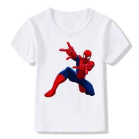 disney marvel boys girls t shirt spiderman print short sleeved summer kids t shirt the avengers baby toddlers clothes tops tees