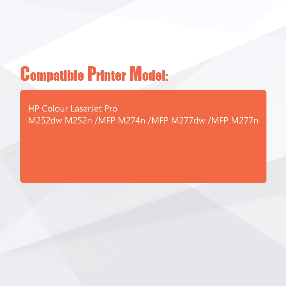 Картридж с цветным тонером CF400A CF400 400 совместим HP 201X 201 LaserJet Pro M252dw M252n MFP M277n не oem 1