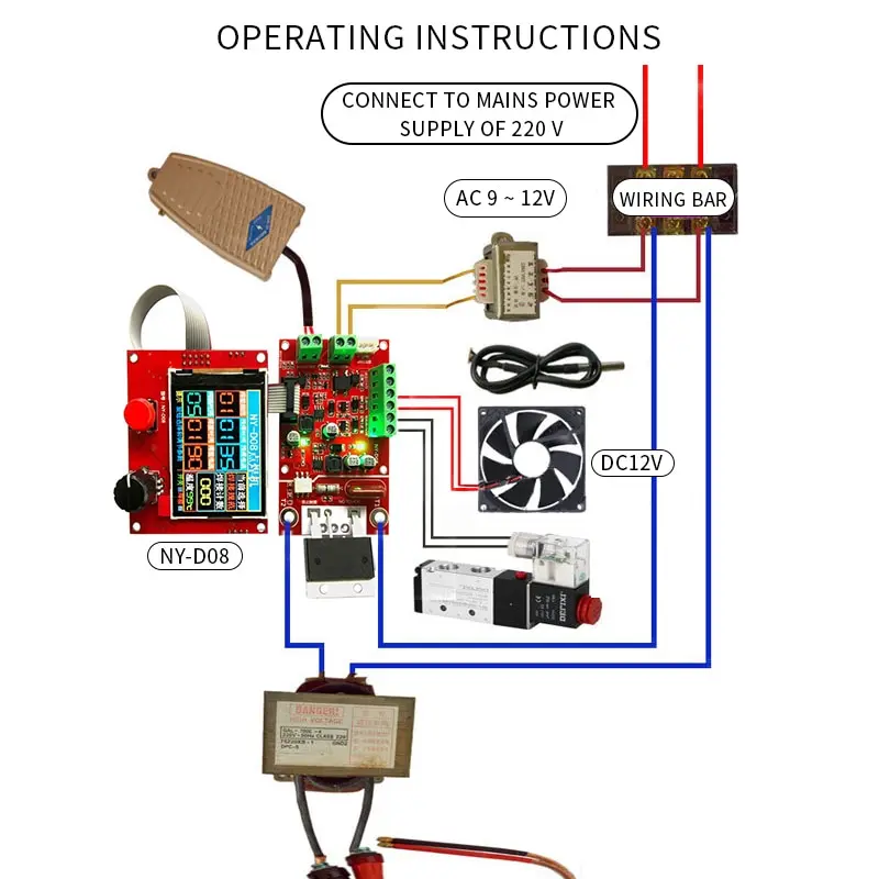 Плата управления сварочным аппаратом 110 В 220 до 9 в | Инструменты