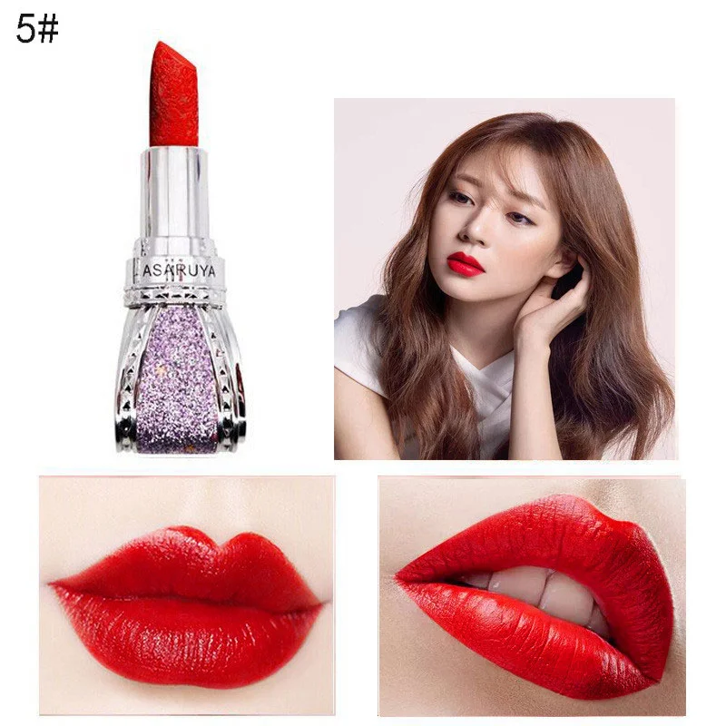 

new Lip Glaze Waterproof Lipstick Professional Lips Cosmetics Matte Velvet Texture Sweatproof Does Not Fade Moisturizing TSLM2