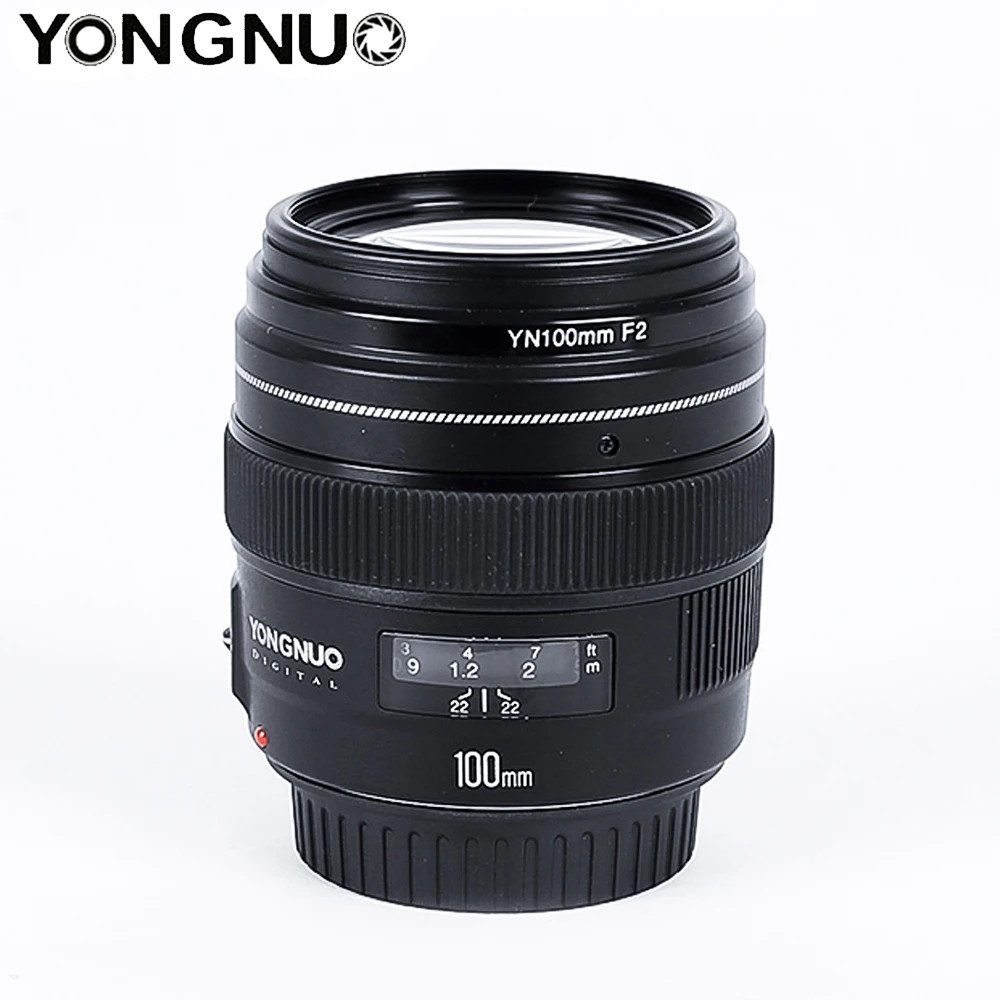 Объектив YONGNUO YN100mm F2/F2N с большой апертурой AF/MF Стандартный Средний телеобъектив