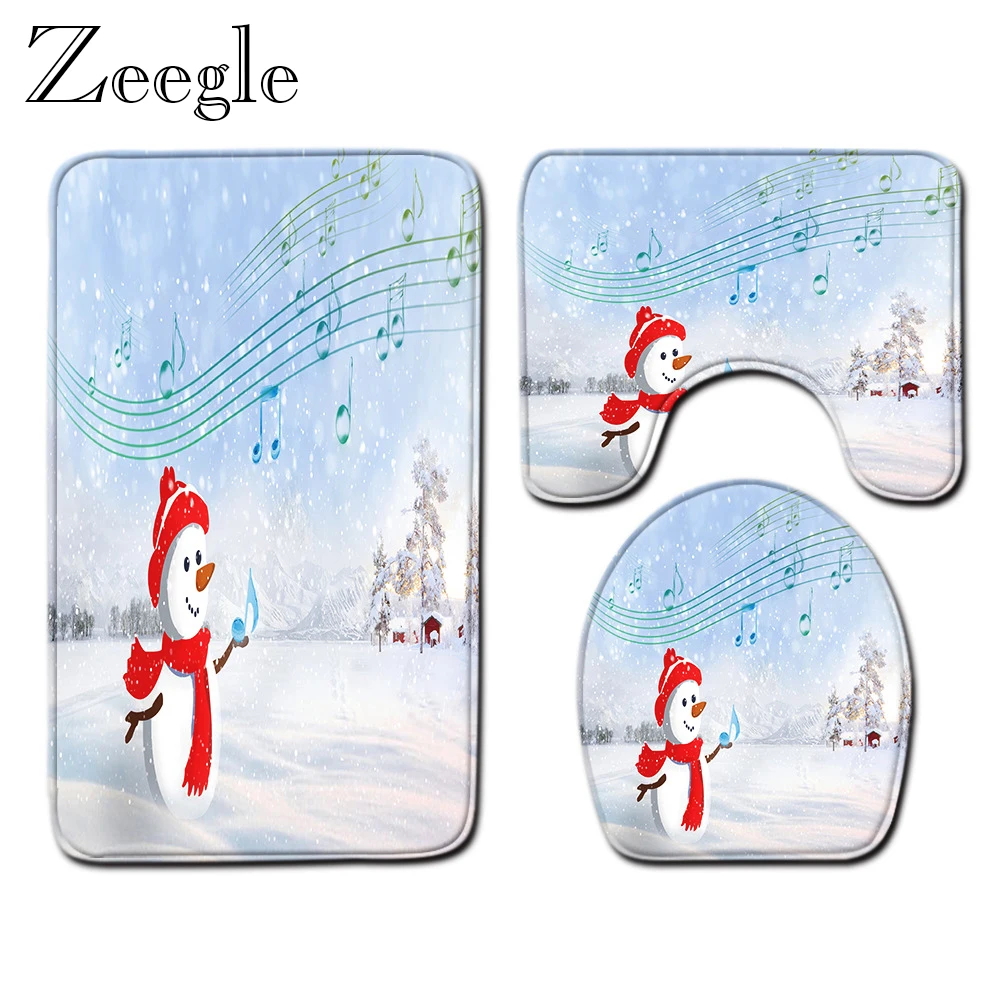 Zeegle Non-slip Ванная комната Туалет чехол пол впитывающие коврики для ванной коврик Ванная комната ковролин для пляжа в виде ракушки Ванная комната туалет