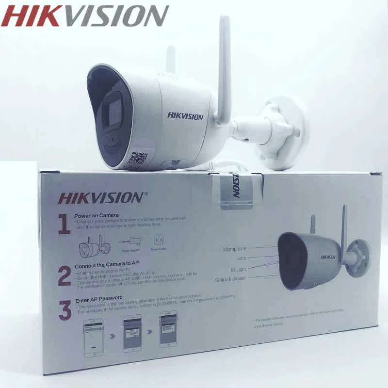 HIKVISION DS-2CV2041G2-IDW 4MP Bullet IP66 Wi-Fi подключение Встроенный Микрофон Моно звук в режиме