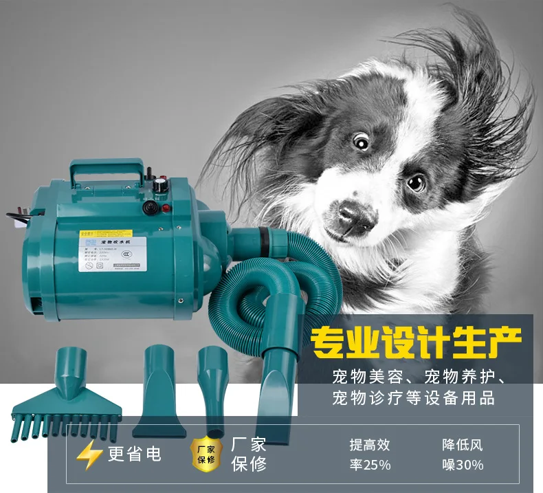 Secador de pelo de doble voltaje para perros y mascotas, soplador de bajo ruido de 3300W, 110-240v, doble Motor, velocidad del viento continua, enchufe personalizado para UE, Au, EE. UU. Y Reino Unido-3